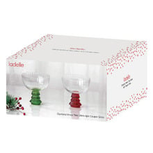 Garland Xmas Tree 250ml Coupe Glasses (Set of 4)